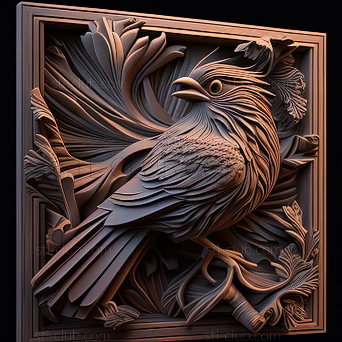 3D model Charles Bird King American artist (STL)